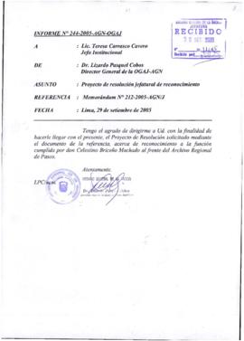 INFORME 244-2005-AGN-OGAJ