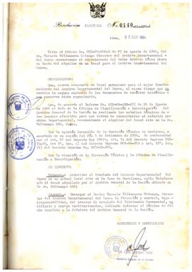 Resolución Jefatural N° 140-1984/AGN/J