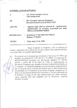 INFORME 142-2004-AGN-OGAJ