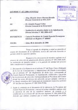 INFORME 427-2006-AGN/OGAJ