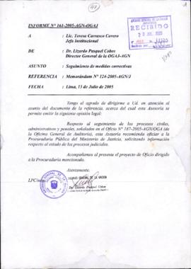 INFORME 161-2005-AGN-OGAJ