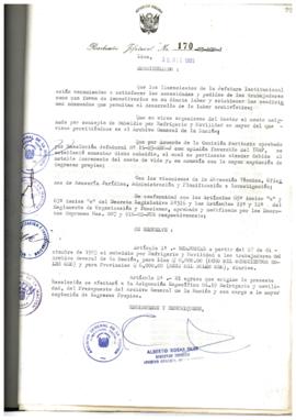 Resolución Jefatural N° 170-1985/AGN/J