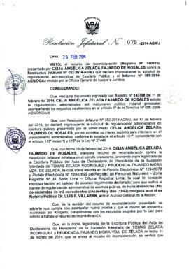 Resolución Jefatural N° 078-2014-AGN/J