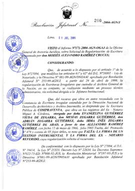 Resolución Jefatural N° 200-2004-AGN/J