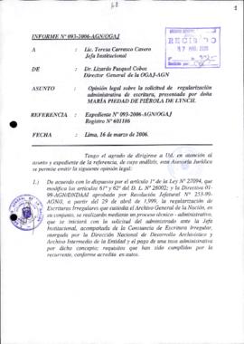 INFORME 093-2006-AGN/OGAJ