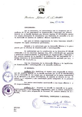 Resolución Jefatural N° 117-1988/AGN/J