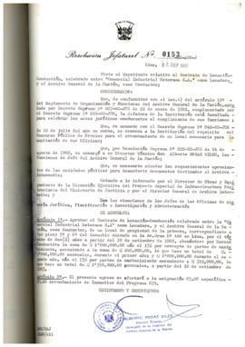 Resolución Jefatural N° 153-1982/AGN/J