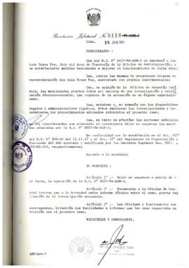 Resolución Jefatural N° 110-1984/AGN/J