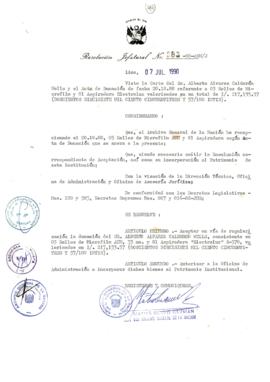 Resolución Jefatural N° 083-1990/AGN/J