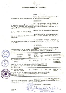 Resolución Jefatural N° 177-1988/AGN/J