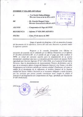 INFORME 054-2005-AGN-OGAJ