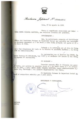 Resolución Jefatural N° 150-1982/AGN/J