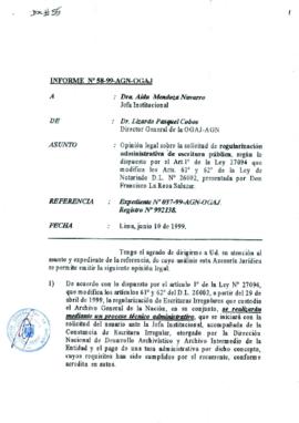 INFORME 058-99-AGN-OGAJ