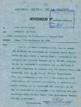 MEMORANDUM 363-86-AGN/JOAJ