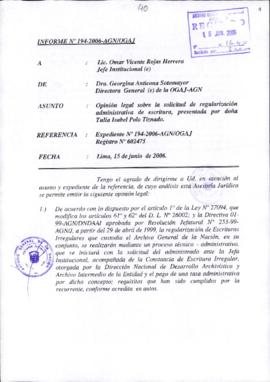 INFORME 194-2006-AGN/OGAJ