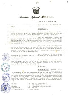 Resolución Jefatural N° 197-1-1992/AGN/J