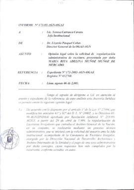 INFORME 173-2003-AGN-OGAJ
