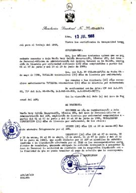 Resolución Directoral N° 045-88-AGN/OA