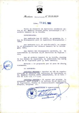 Resolución Directoral N° 055-89-AGN/OA