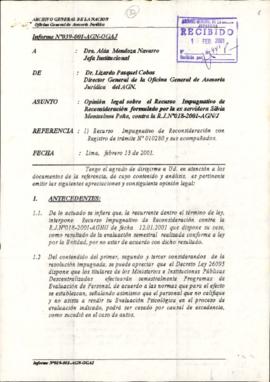 INFORME 039-2001-AGN-OGAJ