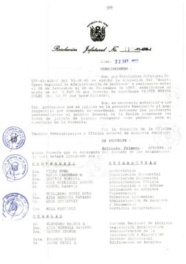 Resolución Jefatural N° 118-1993/AGN/J