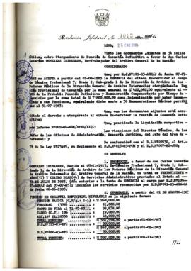 Resolución Jefatural N° 013-1984/AGN/J