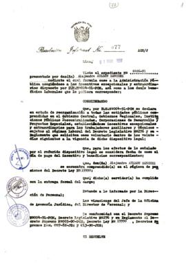 Resolución Jefatural N° 077-1991/AGN/J