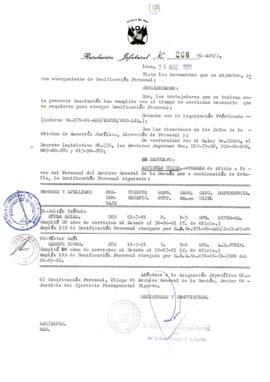 Resolución Jefatural N° 266-1991/AGN/J