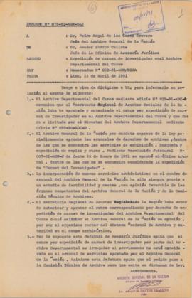 INFORME 079-91-AGN/OAJ