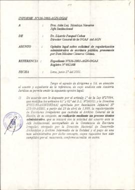 INFORME 116-2001-AGN-OGAJ