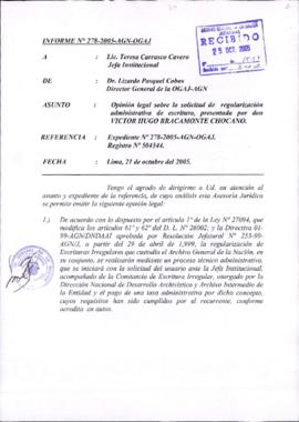 INFORME 278-2005-AGN-OGAJ