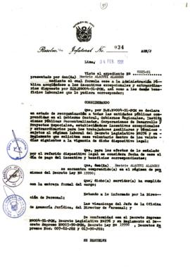 Resolución Jefatural N° 034-1991/AGN/J
