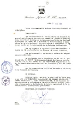 Resolución Jefatural N° 267-1991/AGN/J