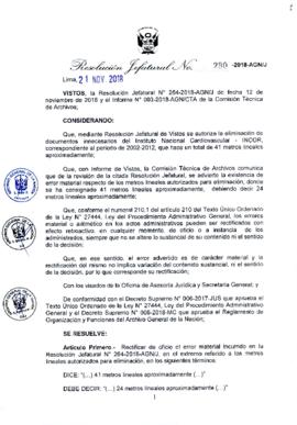 Resolución Jefatural N° 280-2018-AGN/J