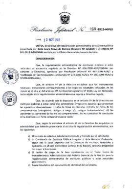 Resolución Jefatural N° 368-2012-AGN/J