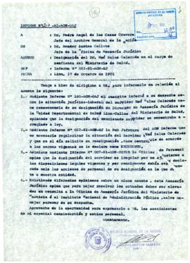 INFORME 207-91-AGN/OAJ