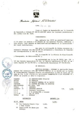 Resolución Jefatural N° 204-1991/AGN/J