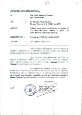 INFORME 052-2001-AGN-OGAJ