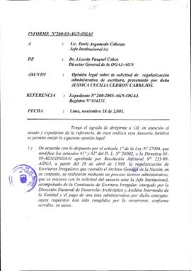 INFORME 260-2003-AGN-OGAJ