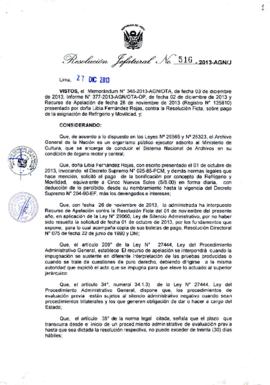 Resolución Jefatural N° 516-2013-AGN/J