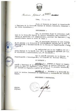 Resolución Jefatural N° 087-1984/AGN/J