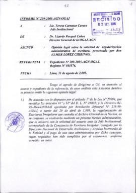 INFORME 209-2005-AGN-OGAJ