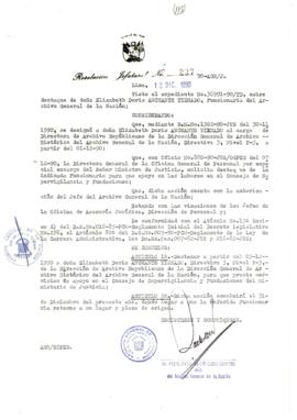 Resolución Jefatural N° 237-1990/AGN/J