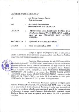 INFORME 262-2003-AGN-OGAJ