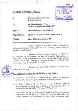 INFORME 420-2006-AGN/OGAJ