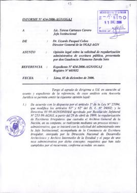 INFORME 424-2006-AGN/OGAJ