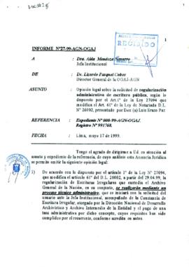 INFORME 027-99-AGN-OGAJ