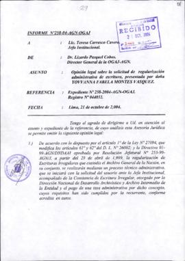 INFORME 258-2004-AGN-OGAJ