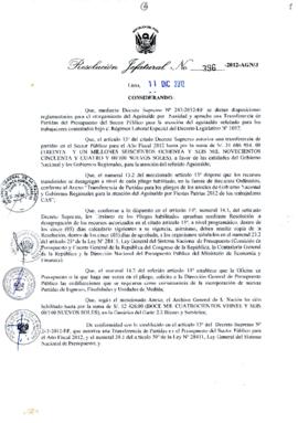 Resolución Jefatural N° 396-2012-AGN/J