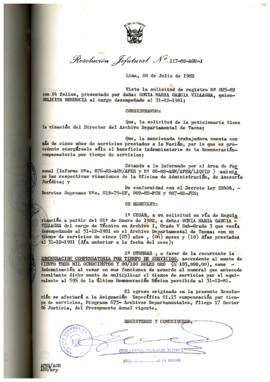 Resolución Jefatural N° 117-1982/AGN/J